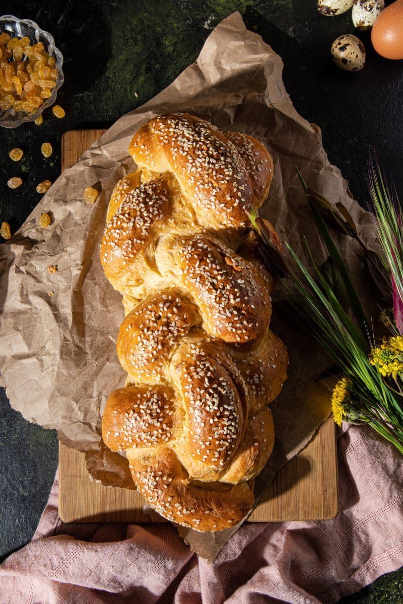Pão trançado Challah da Pães Máximo